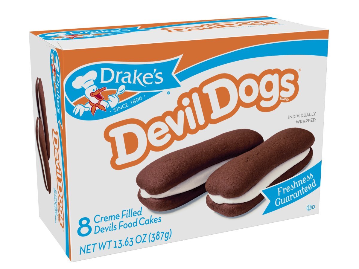 Drake’s Fudge Dipped Devil Dogs or Créme-Filled Devil Dogs Cakes